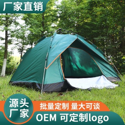 厂家批发帐篷户外露营全自动速开野营用品tent折叠四角营地帳篷  2顶起批