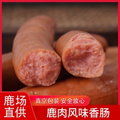 鹿肉香肠厂家批发鹿肉风味肠即食果木香肠熟食凉菜火腿肠礼盒装 2箱起批