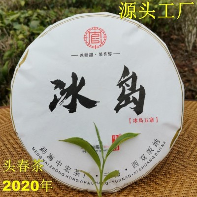 冰岛古树普洱茶 云南生茶饼 357克勐库饼茶厂货直销 甜度高香气浓2饼起售