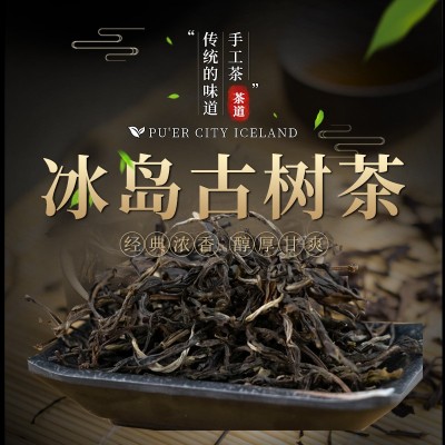 云南临沧冰岛普洱茶大叶种晒青茶散茶生茶500g批发云南特产  2千克