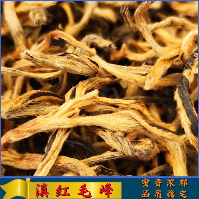 红茶茶叶凤庆滇红茶云南古树红曲条型红毛峰红茶散装厂家红茶批发2斤