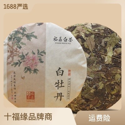 十福缘福鼎白茶白牡丹茶饼300g花香茶叶新茶2022年福建茶叶  2个