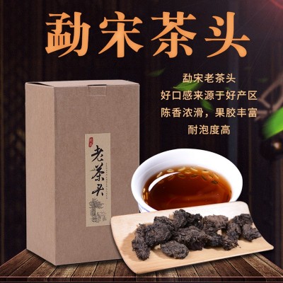 云南宏好吉茶叶 批发普洱茶熟茶老茶头茶疙瘩勐宋大树料500g盒装  2斤