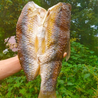 湖北特产非烟熏风干腊鱼咸鱼干腊草鱼干腊味干货500g腌腊食品厂家  2件