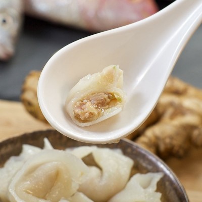 潮汕鱼皮饺200g速冻饺子商用猪肉馅水饺生鲜关东煮食材现货批发  2件