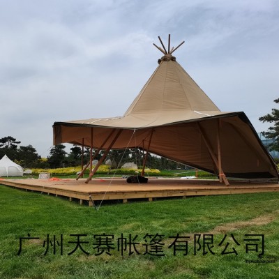 72人tipis 8米杉木，10米松木条支架tipi印第安儿童帐篷公主大号100件